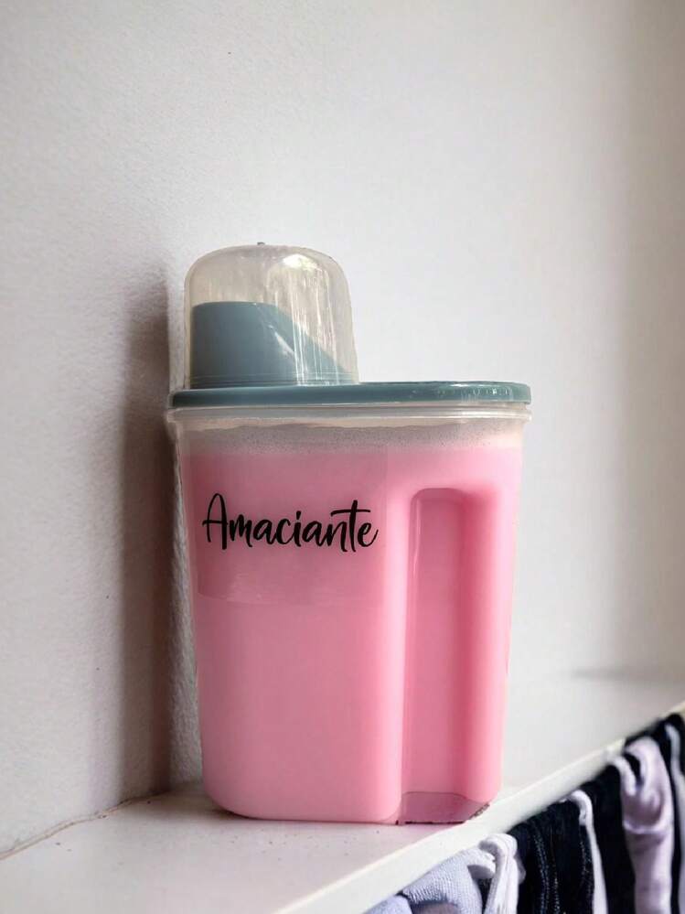 Kit Of 2 Washing Powder Organizers With Measuring Cup For Decorated Storage - 淺藍色 - 查看 5