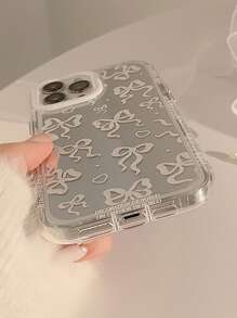 Y2K 1pc Gucadi Bowknot Mirror Makeup Mirror Elegant Princess Style Creative Design Compatible With IPhone Case