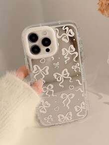 Y2K 1pc Gucadi Bowknot Mirror Makeup Mirror Elegant Princess Style Creative Design Compatible With IPhone Case