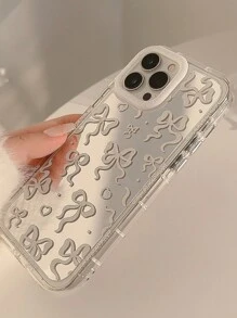 Y2K 1pc Gucadi Bowknot Mirror Makeup Mirror Elegant Princess Style Creative Design Compatible With IPhone Case