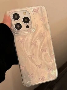 Aesthetic Pink Bow And Blue Lace Bow Phone Case Compatible With Apple IPhone - Multicolor - View 4