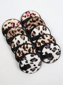 5/10/15/20 piezas Almohadillas reutilizables para desmaquillaje, colores aleatorios, paño de desmaquillaje lavable por ambos lados, diseño circular para el cuidado facial y de la piel, esponja esponjosa para limpiar maquillaje intenso y ropa de cama facial, apto para todos los tipos de piel - Multicolor - Ver 9