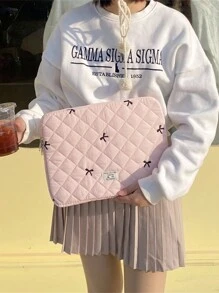 1 Stück 11 Zoll/15 Zoll Computertasche minimalistische leichte Tasche mit großer Kapazität kompatibel mit iPad, geeignet für Schulsaison und Rückkehr zur Schulsaison Reisen, Laptophülle Schlafsaal Tablettasche einfarbig cartoon süße schützende Hülle Laptoptasche Computer-Handtasche tragbare Desktop-Schutzabdeckung für Tablet Valentinstag - Verschiedenfarbig - Übersicht 7