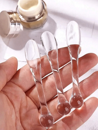 3pcs Makeup Spatula, Face Cream Mask Mixing Spoon DIY Beauty Tool Absorption Roller Cosmetic Accessories