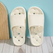 2024 Summer New EVA Bathroom Shower Slippers, Massage Bottom For Comfort And Health, Non-Slip Household Bathroom Shower Slippers, Simple INS Style