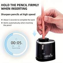 1pc Electric Pencil Sharpener Desktop Automatic Suitable To Pencils (6-8mm) For Students School Office Stationery Back To School