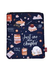 1 件《再来一章》书套，带拉链和前袋，平装书封面，爱书人礼物 - 彩色 - 查看 6