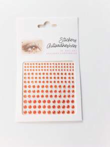 Naklejki na okrągłą twarz w wielu kolorach, brokatowe naklejki stereo Gem, makijaż, impreza świąteczna, styl Y2K, festiwal muzyczny, DIY, oczy, twarz, występy taneczne, imprezy, scena, cosplay, ślub, fałszywe tatuaże - Wielokolorowe - Zobacz 13