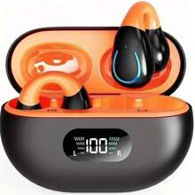 Open Earphone Clip On Earbuds Mini Earphones Bluetooth 5.3 Wireless Earphones 48 Hour Playback Time IPX7 Waterproof Sports Bone Conduction Earphones Suitable For Exercise Driving, Walking, And Outdoor Activities