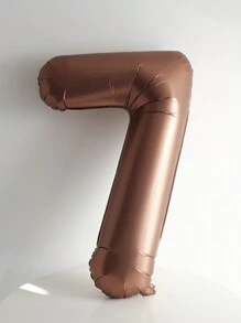Bóng bay nhôm hình số màu cà phê cỡ lớn 40 inch, thích hợp cho trang trí nền sinh nhật, kỷ niệm, Giáng sinh - Cà phê nâu - Xem 12