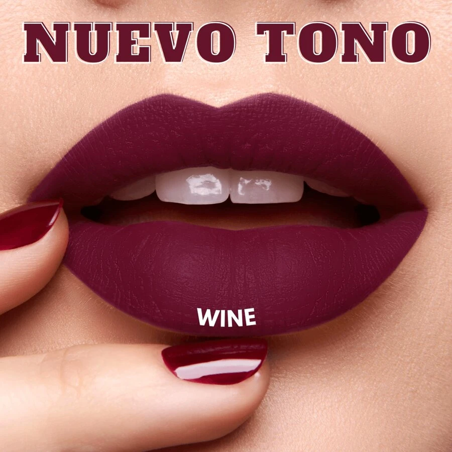 Labiales Mate Tono Wine de larga duración - Labial en Barra de lapiz labial - Lbel Forever - Vino - Ver 1