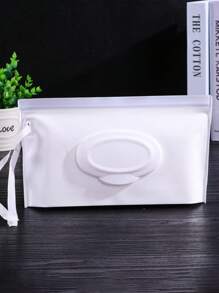 1 Portable Waterproof Wet Wipe Storage Bag, Flip Up Detachable Wet Wipe Tissue Box, Concave Convex Chain Tissue Storage Bag, Essential For Home And Outdoor Travel - Multicolor - View 2