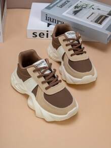 Children 2024 Spring Autumn New Boys Sports Shoes Anti-Slip Lightweight Casual Student Shoes Back To School - Chocolate Brown - View 4