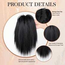 Glamorous Cascade Ponytail - Premium Clip-In Waterfall Pony, Effortless Volume & Style For Women, Versatile For Work Or Play - Elevate Your Look Instantly - Blue Highlight - View 2