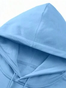 Sudadera de mujer con estampado de moda <<IN MY MAMA ERA», sudadera informal holgada con bolsillo canguro, ¡regalo de Navidad para mamá! - Azul - Ver 4