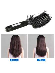 Women's Hair Straightening Massage Brush, Magic Hair & Scalp Massage Comb, Professional Hair Styling Tool For Smooth Straight Hair - Multicolor - View 3