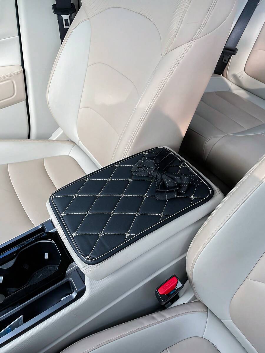 Cute Floral Car Armrest Pad, Creative AntiSlip Automobile Center
