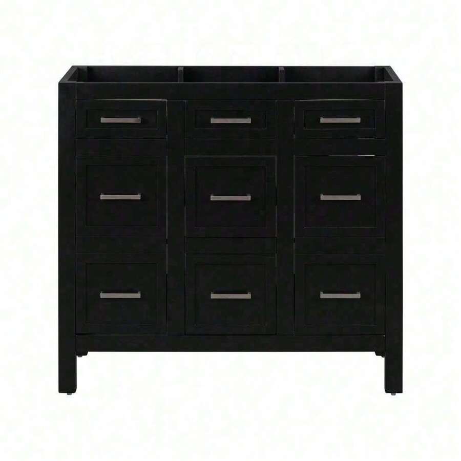 Only] 36" Black Bathroom Vanity(Sink Not Included) YH Choice