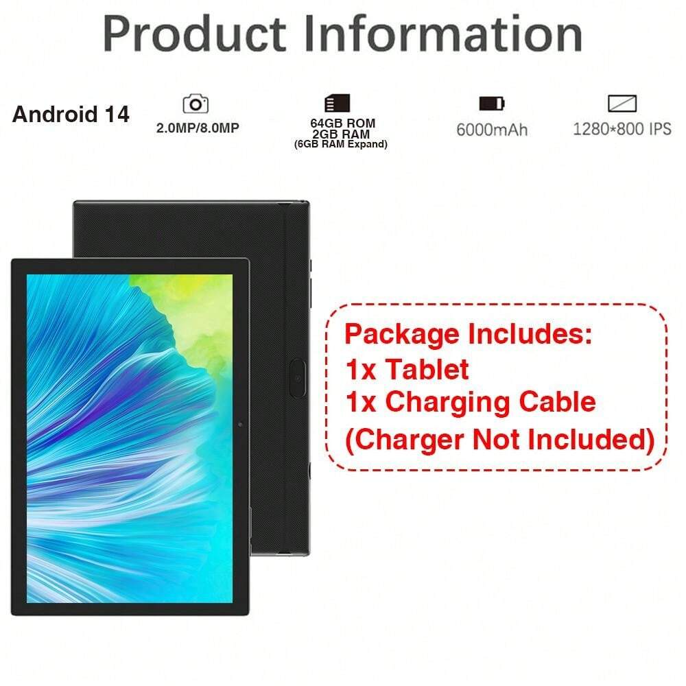 新品☆ COOPERS 10.1インチ Android14 タブレット 本体 14搭載