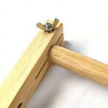 Bingkai Sulam Kayu yang Dapat Diatur - Kit Bingkai Sulam Silang untuk Kerajinan DIY, Perlengkapan Sulam Tangan, Alat Jahit Portabel untuk Pemula, Proyek Seni - Warna kayu - View 6