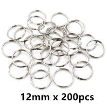 50-200 stuks Diameter 5-20mm Open Jump Rings Dubbele Lussen Goud Zilver Kleur Split Ringen Connectoren Voor Sieraden Maken Benodigdheden DIY Accessoires
