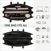 NEWHEY 女士笔记本电脑包 15.6 英寸真皮笔记本电脑手提包 防水女士工作单肩包 电脑公文包