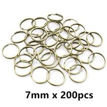 50-200 stuks Diameter 5-20mm Open Jump Rings Dubbele Lussen Goud Zilver Kleur Split Ringen Connectoren Voor Sieraden Maken Benodigdheden DIY Accessoires