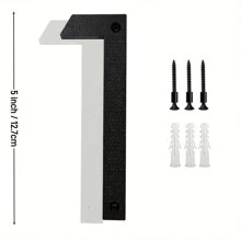 10 Inches, Floating Metal Modern House Number, Stainless Steel Texture Party Decoration Number, Outdoor Address Sign, Garden Gate And Mailbox Decoration Number,With Installation Kit - Multicolor - View 16