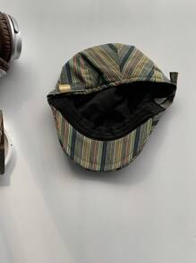 复古英伦格子报童帽,女士新款秋冬大帽檐贝雷帽,百搭 - 彩色 - 查看 16
