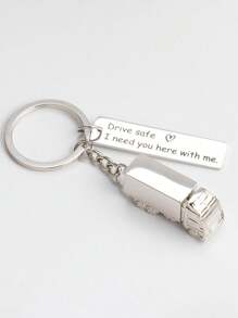 Personalized Custimized Drive Key Chains With Bar Pendant Stainless Steel Keychain Motorcycle, Car, Scooter, Aircraft, Truck, Steering Wheel, Compass Transportation Keychains BF Gift Husband