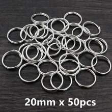50-200 stuks Diameter 5-20mm Open Jump Rings Dubbele Lussen Goud Zilver Kleur Split Ringen Connectoren Voor Sieraden Maken Benodigdheden DIY Accessoires