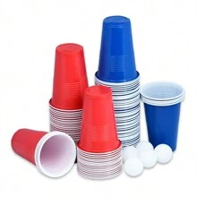 Froadp Beer Pong Tables With Cups And Balls Included For Parties, Premium Beer Pong, Adjustable Height, Aluminum And MDF Beer Pong Table - 242 X 62 Cm, Black - Black - View 2