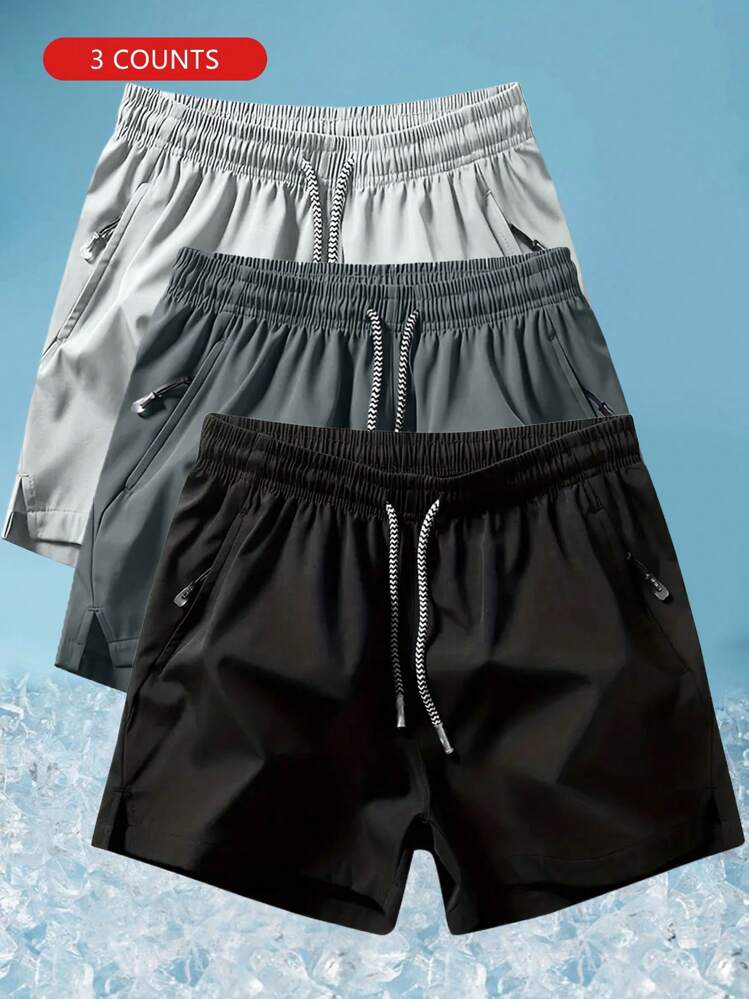 ZX-888 Black + Grey + Blue Drawstring Simple Spring & Summer