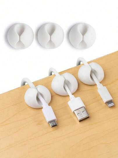 10 peças organizador de cabos redondos suporte de gerenciamento para mesa de escritório decoração de sala decoração de casa decoração de outono decoração de quarto