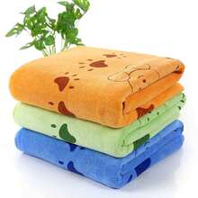 1PC Họa tiết gấu thỏ, Khăn nhiều màu, Khăn tắm mềm mại có in sợi dày và thô, Thấm nước tốt, Rất mềm mại và thân thiện với da - Nhiều màu - Xem 1