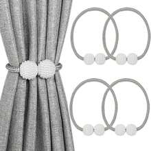 4pcs Decorative Curtain Tiebacks Magnetic Curtain Holdbacks Home Decor - 6Pcs - View 9