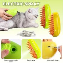 1pc Pet Fur Remover Spray Massage Brush, Electric Grooming Tool For Cats & Dogs