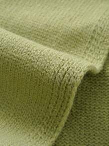 1pc Unisex Kids Knitted Warm Scarf, Simple Solid Color Windproof Comfortable Outdoor Scarf