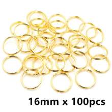 50-200 stuks Diameter 5-20mm Open Jump Rings Dubbele Lussen Goud Zilver Kleur Split Ringen Connectoren Voor Sieraden Maken Benodigdheden DIY Accessoires