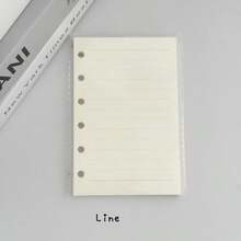 A7 透明活页夹笔记本，月度/点/网格/线活页夹日记本，A7 DIY 环形日记本手册 - 無色 - 查看 7