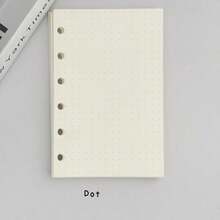A7 透明活页夹笔记本，月度/点/网格/线活页夹日记本，A7 DIY 环形日记本手册 - 無色 - 查看 9
