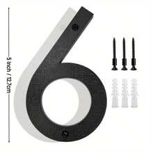 10 Inches, Floating Metal Modern House Number, Stainless Steel Texture Party Decoration Number, Outdoor Address Sign, Garden Gate And Mailbox Decoration Number,With Installation Kit - Multicolor - View 14