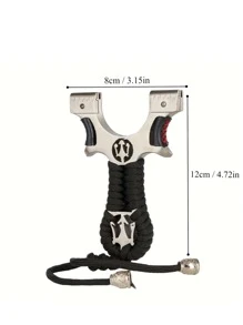 1pc Professional Slingshot With Handle For Outdoor Hunting & Shooting Practice, Random Rubber Color, Self-Assembly Required - Multicolor - View 5