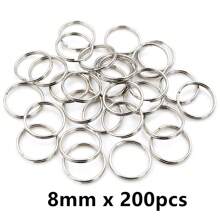 50-200 stuks Diameter 5-20mm Open Jump Rings Dubbele Lussen Goud Zilver Kleur Split Ringen Connectoren Voor Sieraden Maken Benodigdheden DIY Accessoires