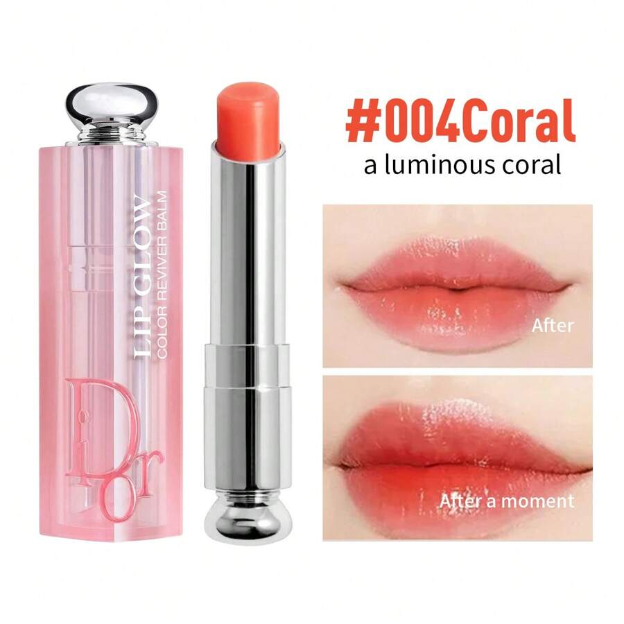 Christian Dior Bálsamo labial revitalizante Addict Lip Glow 3.2 G/0.11oz - #004 Coral - Ver 1