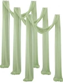 1pc Solid Color Pearl Chiffon Fabric, Suitable For Wedding, Party, Easter Background, DIY