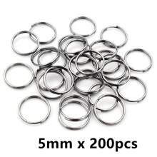 50-200 stuks Diameter 5-20mm Open Jump Rings Dubbele Lussen Goud Zilver Kleur Split Ringen Connectoren Voor Sieraden Maken Benodigdheden DIY Accessoires