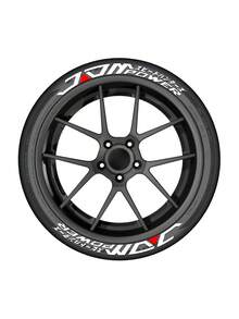 8 PCS JDM Car Tire Decal 3D Rubber Sticker Auto Decal Wheel Sticker (No Glue And Accessories) - one-size - View 5