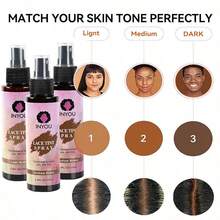 Lace Tint Spray For Wigs,Waterproof Lace Tint Melting Mousse Spray Concealer For Lace Closure Front Wigs Toupees Edge Control Lace Tint Spray Melt Form - Dark Brown - View 2