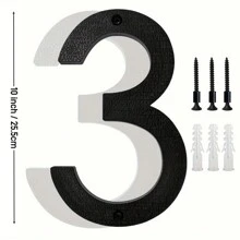 10 Inches, Floating Metal Modern House Number, Stainless Steel Texture Party Decoration Number, Outdoor Address Sign, Garden Gate And Mailbox Decoration Number,With Installation Kit - Multicolor - View 22